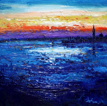 Daybreak on the Lagoon Venice 24x24